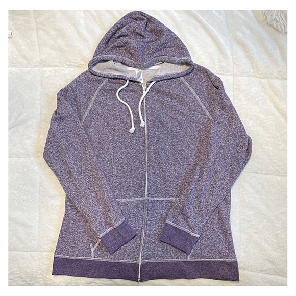 PURPLE ZIP HOODIE! Juniors XXL Long Sleeve French Terry; PIMATEE by PIMA APPAREL - Picture 6 of 11
